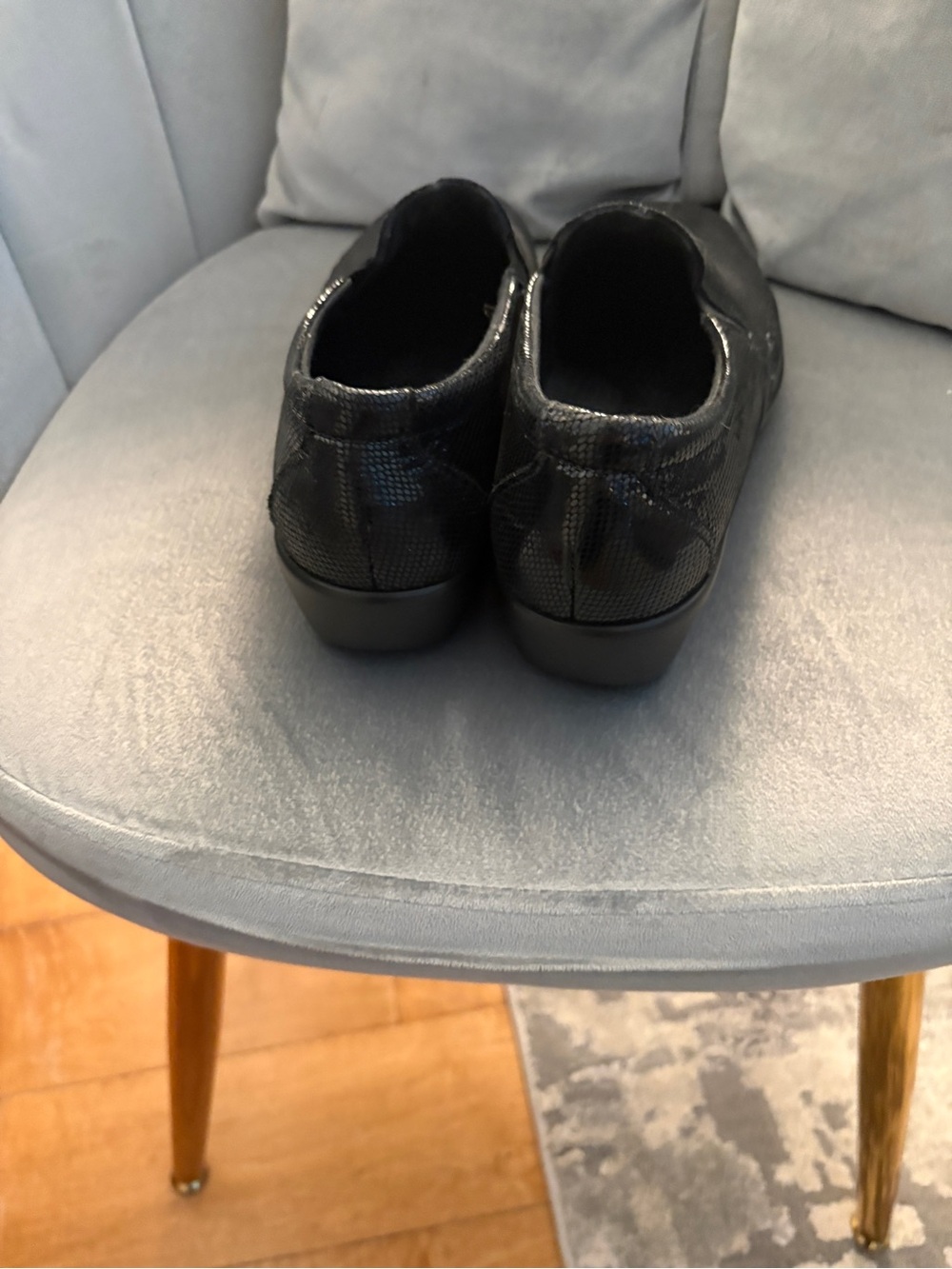 SAS Women’s “Dream” Black Snake Slip-On Comfort Loafers - Picture 3 of 10